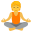 person in lotus position