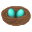 nest with eggs