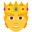 person with crown