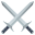 crossed swords