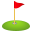 flag in hole