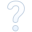 white question mark