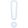 white exclamation mark