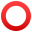 hollow red circle